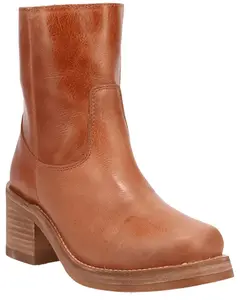 Dingo Women's Roxy Fashion Booties Round Toe - Di2290-Tan
