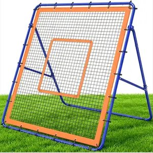 Heavy-Duty Baseball Rebounder Net 4x4.5FT, Foldable Design, Pitch  Net with 10 Adjustable Angles for Solo Practice, Baseball Bounce  Net for Ground/Line Drive/Fly Balls Return
