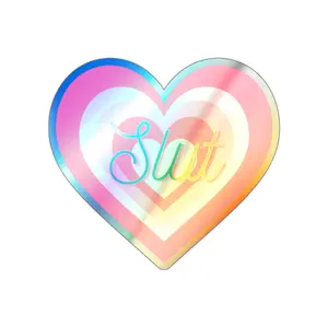 Sl*t Holographic Die-cut Stickers