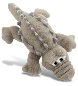 DOLLIBU 14" Realistic Grey Alligator Small Stuffed Toy - Super-Soft Plush, Cuddly Gift for Kids