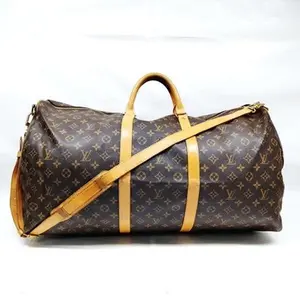 Pre-owned other Travel Bag Louis Vuitton LV Boston Bag Keepall Bandouliere 60 Brown Monogram 5515462 11683791150/523644