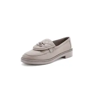 Pre-owned Chanel Women's CC Loafers Quilted Leather by Rebag