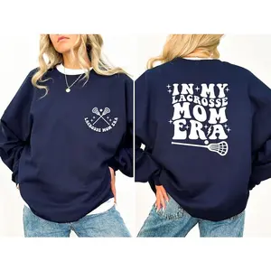 In My Lacrosse Mom Era Sweatshirt, LAX Mama Sweater, Retro Game Day Crewneck, Proud Lacrosse Mom Shirt, Team Mom Gift, Goalkeeper Mom Hoodie