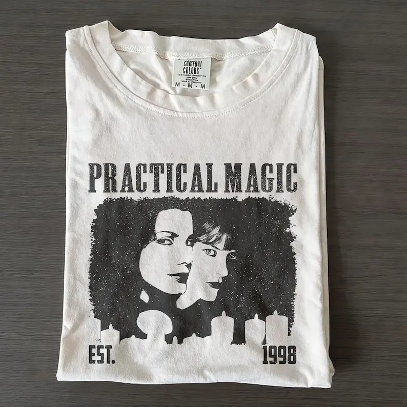 Practical Magic Film Shirt, Retro Comfort Colors Witchy Movie Tee