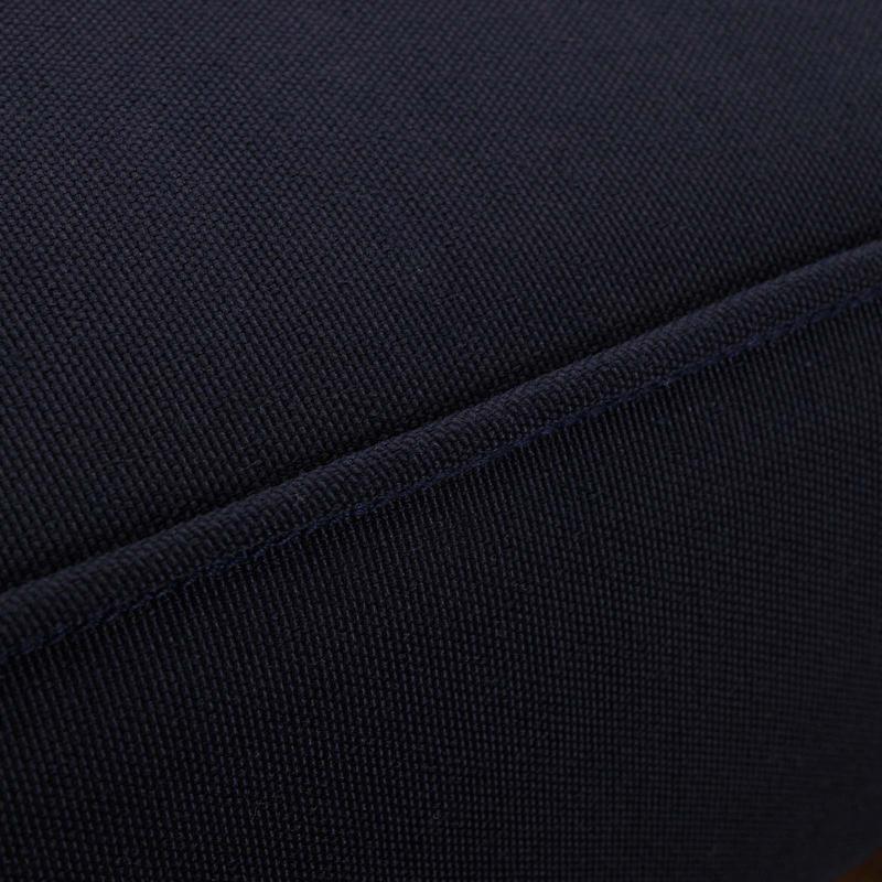 Marina Outdoor Patio Teak Single Chaise in Natural Navy