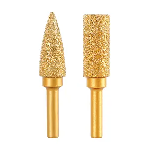 6mm Shank Diamond Grinding Head Set - Rotary Tool Bits for Metal Grinding, Stone Carving & Steel Deburring Engraving Tools