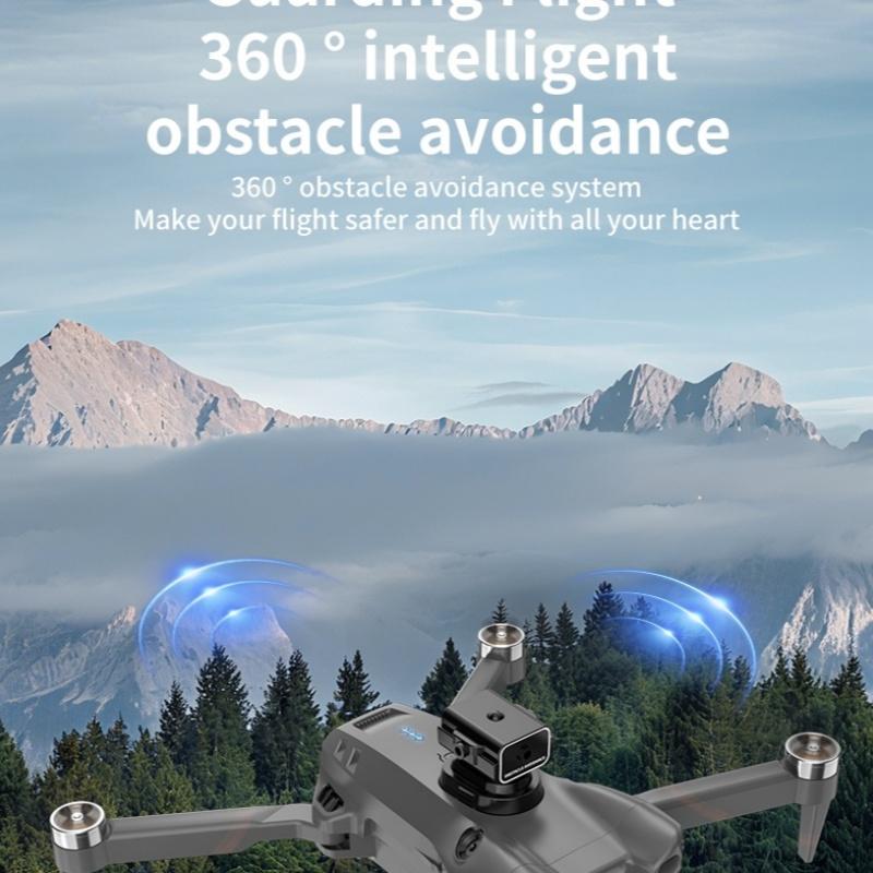 8K  Foldable FPV Drone with Brushless Motors - 2000m Long Control Range, 100m Max Flight Height, 7m/s Speed, 244g Lightweight, 2 Batteries, 360° Obstacle Avoidance & Optical Flow Hovering