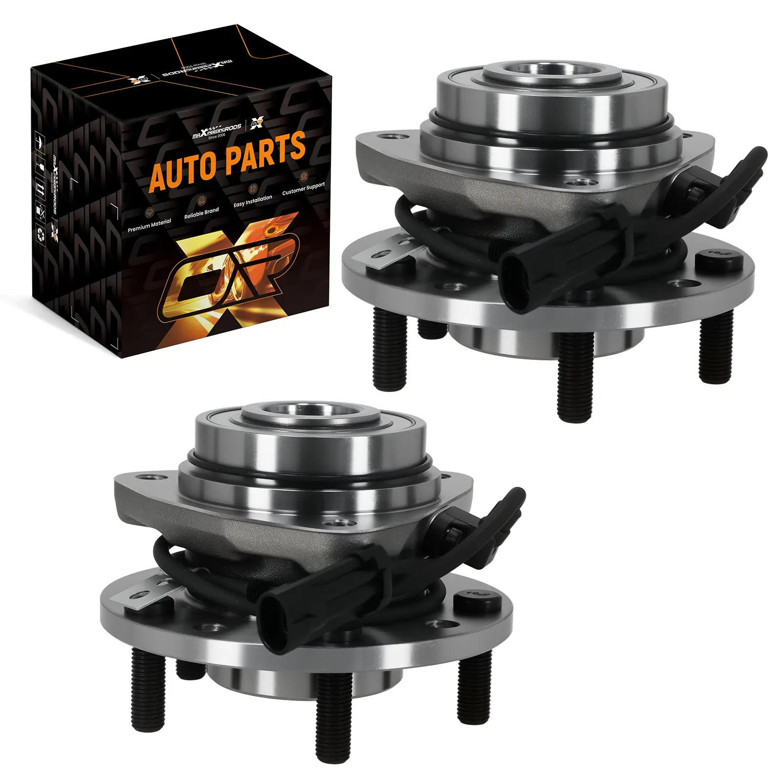 Front Wheel Bearing Assembly compatible for Chevy S10/Blazer 4x4 1997-2005 513124