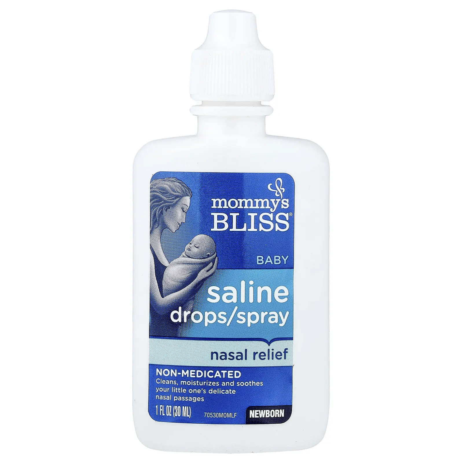 Mommy's Bliss Baby Saline Drops/Spray Nasal Relief, Newborn , 1 fl oz (30 ml) | HSA/FSA Eligible
