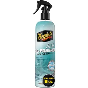 Meguiar’s Air Re-Fresher Odor Fighting Spray - New Car Scent - Convenient Car Air Freshener that Instantly Fights Odors and Leaves Behind a Long-Lasting New Car Scent, 8 Oz Trigger Spray