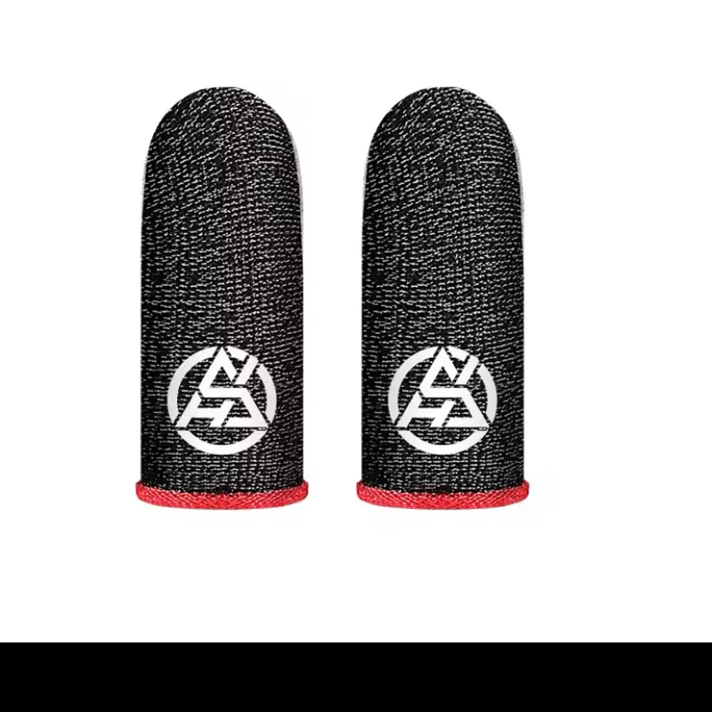 2 pcs gaming finger light 24 needle silver finger gaming  finger cover breathing and sweat proof