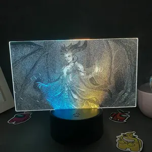 Lilith 3D Stereoscopic Figure Night Light - Touch Control, Color Changing RGB Light for Children Bedroom