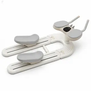 Adjustable Leg Slide Board, Inner Thigh Gliding Trainer with Digital Counter for Home Lower Body Fitness Workouts