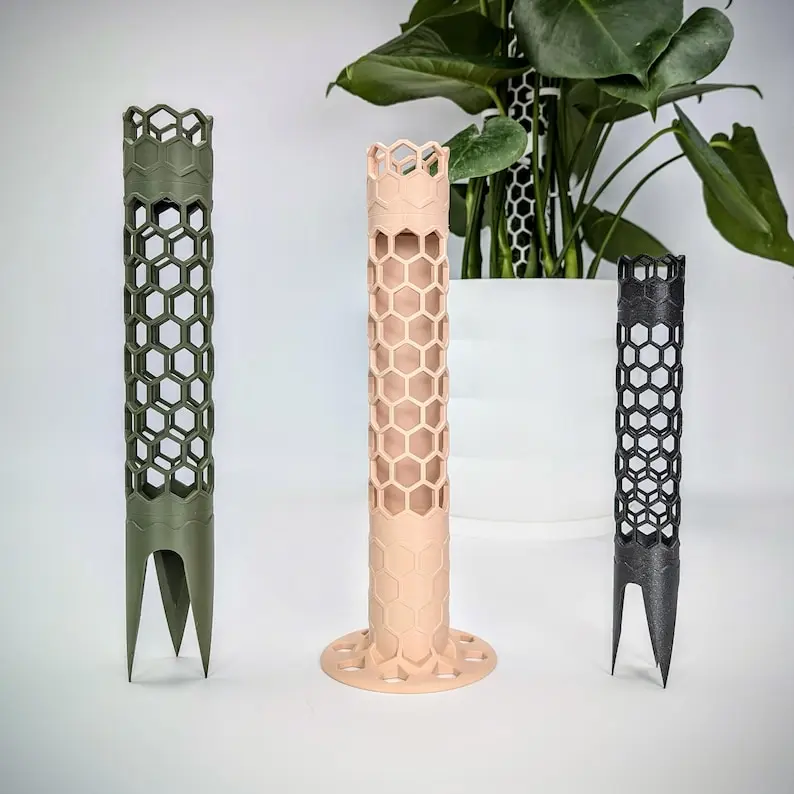Moss Pole Kit | Modular Plant Trellis | Plant Accessories | Stackable Plant Pole with Watering Funnel