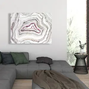 360 Stand Geode Minerals Kitchen Wall Print - 36x48 in High-Definition Photo, Modern Abstract Home Decor Accessory for Room