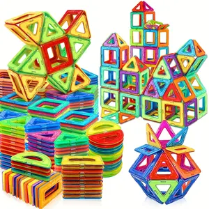 Magnetic Blocks Building Toys for Kids,Big Size Magnet STEM Toys Learning Educational Constructor Set Magnet Toys For Children Toys for Kids Age 3-6 Birthday Gifts Magnet Gift Random Color