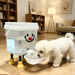 Pet Automatic Water Dispenser, 3L/5L Large Capacity, Anti-Backflow, Cat & Dog Waterer, Lid Keeps Water Clean