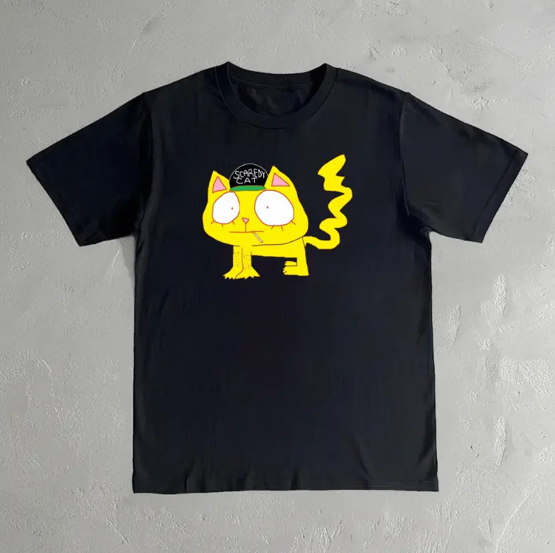Wifiskeleton Suburban Daredevil Album Scaredy Cat Graphic T-Shirt, Underground Rap Album Inspired Tee, Vintage Y2K Summer Tee, Trendy Shirt, Funny, Gift Shirt