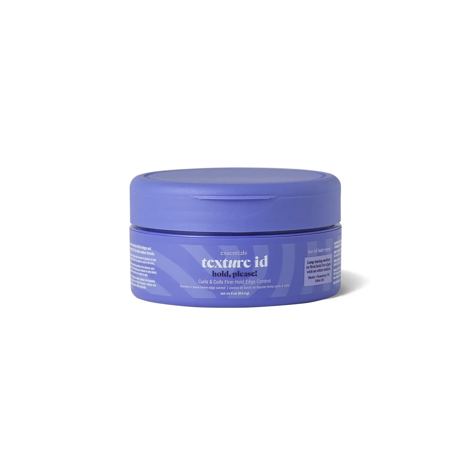 Texture ID Firm Hold Edge Control Haircare Product for Adults - Flawless, Smooth, Strong Hold, Nourishes Hair, Long Lasting, 4 Oz
