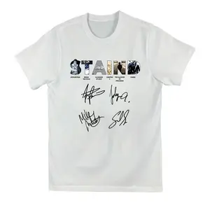 Staind Band T-Shirt Tour 2026 Graphic Tee, Rock Album Collage Back Print Shirt, Front Logo Music Fan Unisex Concert Merch Gift