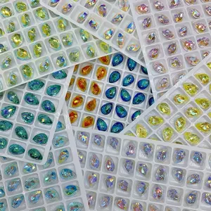 7*10mm Pear Shape Pointed Back Tear Drop High Quality K9 Crystal Nail Art Diamond DIY Handmade Decoration Jewelry Making Sparkling Cloth Accessories