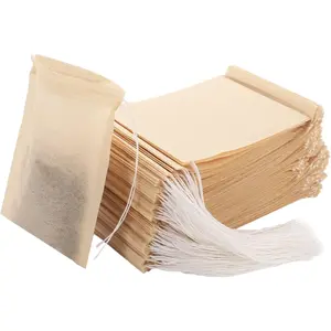 Empty  Bags - 300 count Disposable Drawstring Unbleached Filter Bags for Loose Leaf  and Coffee (3.54 x 2.75 inch)