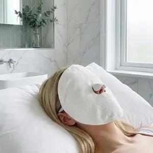 Reusable Cold Hot Facial Mask Towel, Skincare Gentle Moisturizing Steam Cloth, Suitable for Home and Beauty Salon, No Scent, No Power Needed