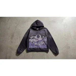 Snow Fun - ( Boxy Cropped Fleece Zip-up Hoodie