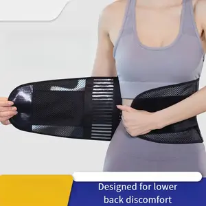 Back Brace for Men and Women, Anti Skid Mesh Adjustable Back Lumbar Waist Support Belt Lower for Back Pain Relief