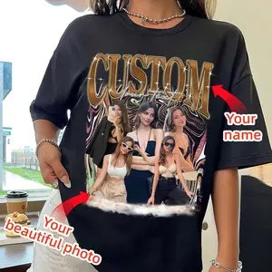 Custom Photo Bootleg Girlfriend 6 Face 90s Retro Vintage Shirt Sweatshirt, Shirt with Face on It for Boyfriend Birthday Gift, Customized Womenswear Eat Sleep Goon Repeat T-Shirt