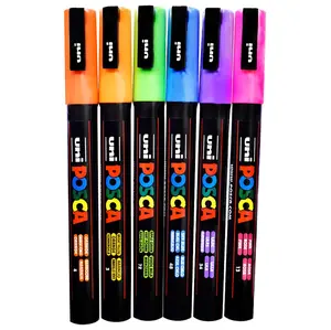 Posca Paint Marker Fine PC-3M Set of 6, Surf Colors