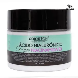 Colorton Facial Cream with Hyaluronic Acid & Niacinamide B3 - Day & Night Moisturizer for Youthful Skin