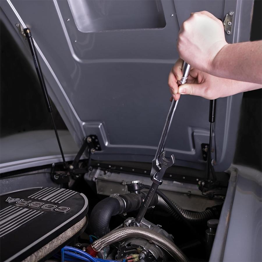 15 Inch Heavy Duty Cheater Bar, Chrome Vanadium Steel Wrench Extension Bar, Extra Long Leverage Tool with Ergonomic Handle for Maximum Torque, Versatile Wrench Extender Ideal for Automotive Repair & General Mechanical Maintenance Tasks