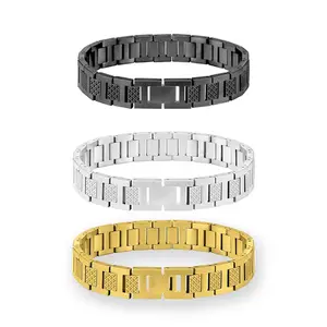 Stainless Steel Small Crocodile Bracelet, High-End Father's Day Gift, Men's Magnetic Bangle