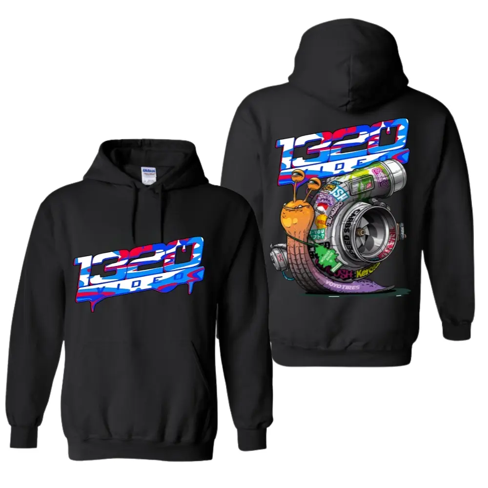 Turbo Snail Graphic Hoodie Sweatshirt for Men and Women, Cotton Boosted Car Pullover with USA Flag Detail for Gearheads, Fleece, T-Shirt, Party, Thanksgiving, Unisex, Basics, Racing Stickers, Fitted, Cotton Blend, Graphic Print, Pullover Hoodie