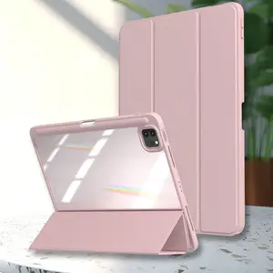 Tablet Case for iPad a16 11th/10th generation, 9th/8th/7th 10.2 inch, air 10.9" 11", Pro 11, Air 13, Pro 12.9 with TPU Leather Flip IPad accessory Acrylic Protective Case for iPad