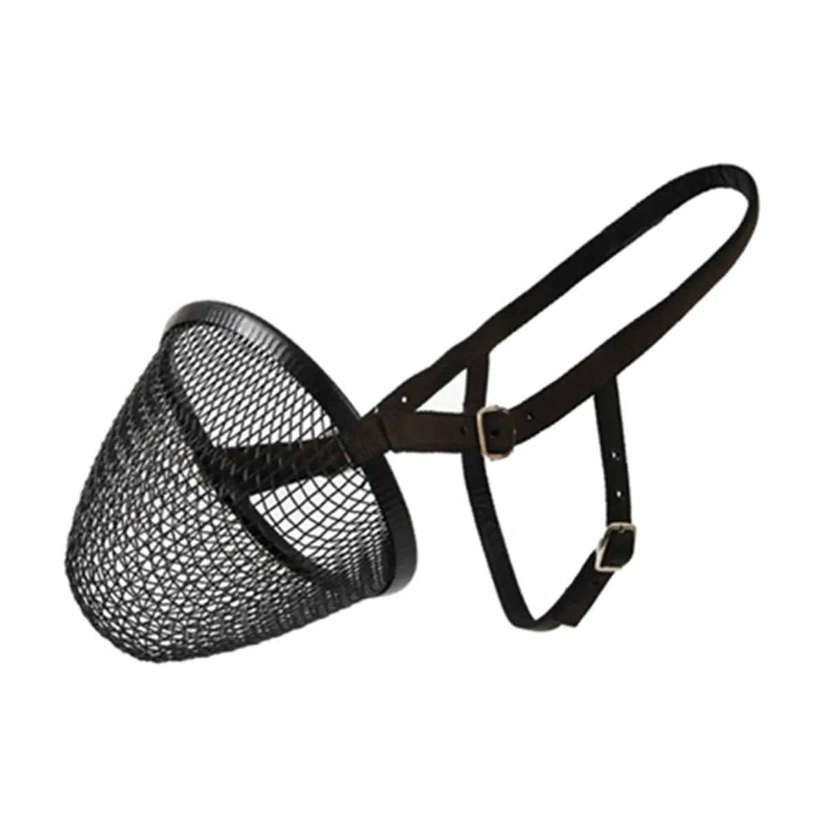 212 MAIN Equestrian Wire Mesh Muzzle, Woven Horsewear with Adjustable Nylon Straps, Cushioned Edges & Heavy-Duty Buckles, Equestrian Muzzle, Adjustable Strap, Horsewear & Bandaging, Horse Control, Secure Hold