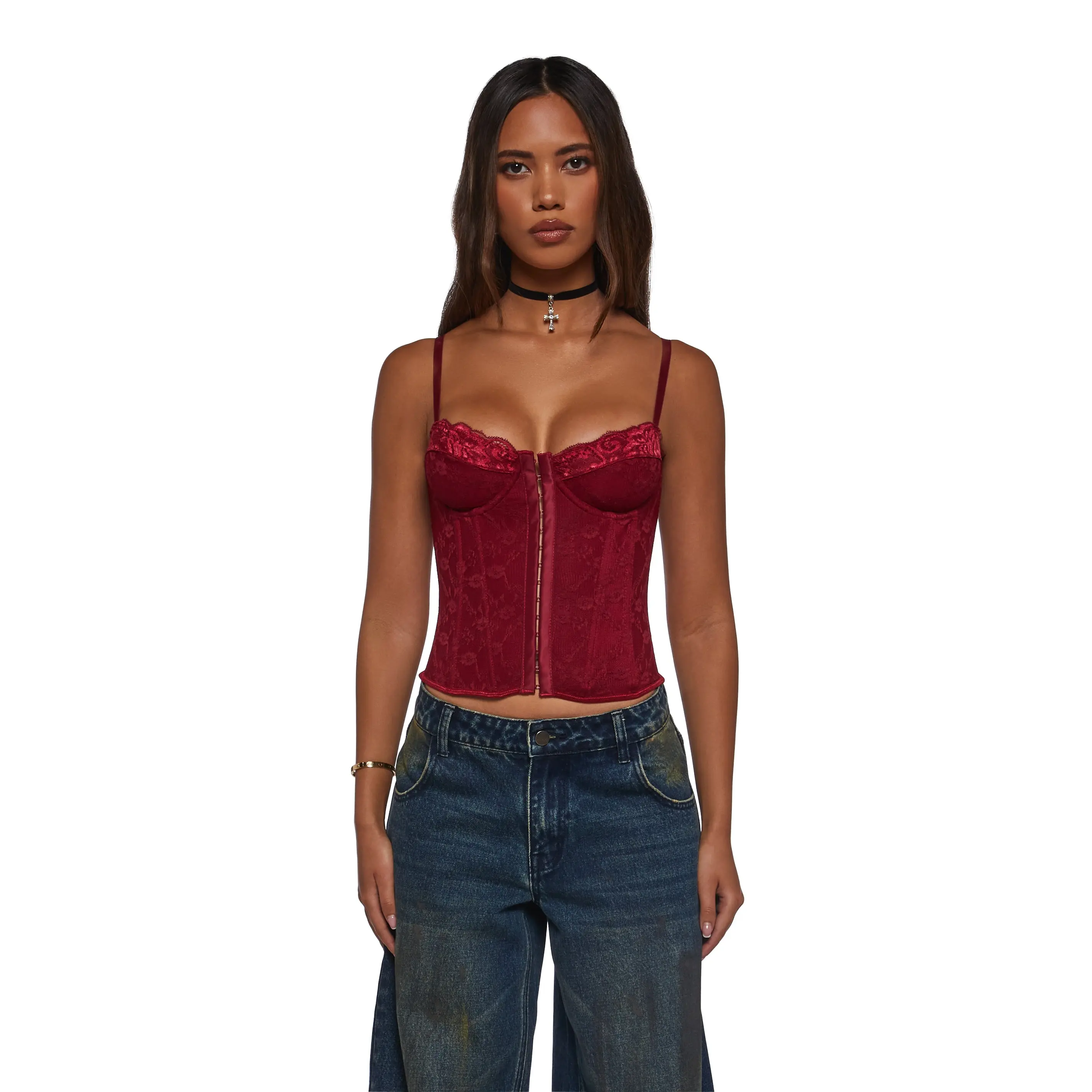 Red hot top corset - TikTok Shop