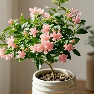 100 Pcs Exotic Pink Jasmine Seeds – Beautiful Fragrant Blossoms, Ideal for Home Garden & Patio Decor