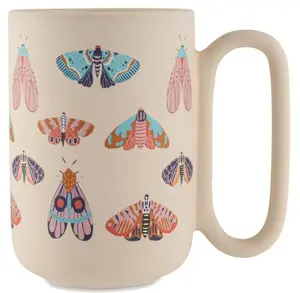 Stoneware Soft Touch Butterfly Mug, 22 fl oz