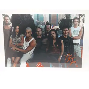 "The Fast and the Furious" Crew Metal Poster AUTOGRAPHED Large 12×18" Fast & Furious Collector's Piece Personalized Signature