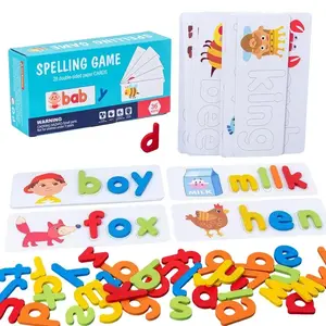 Montessori Alphabet Letter Matching Cards, CVC Word Building Puzzle, Early Learning Educational Toy for Kids 3-6