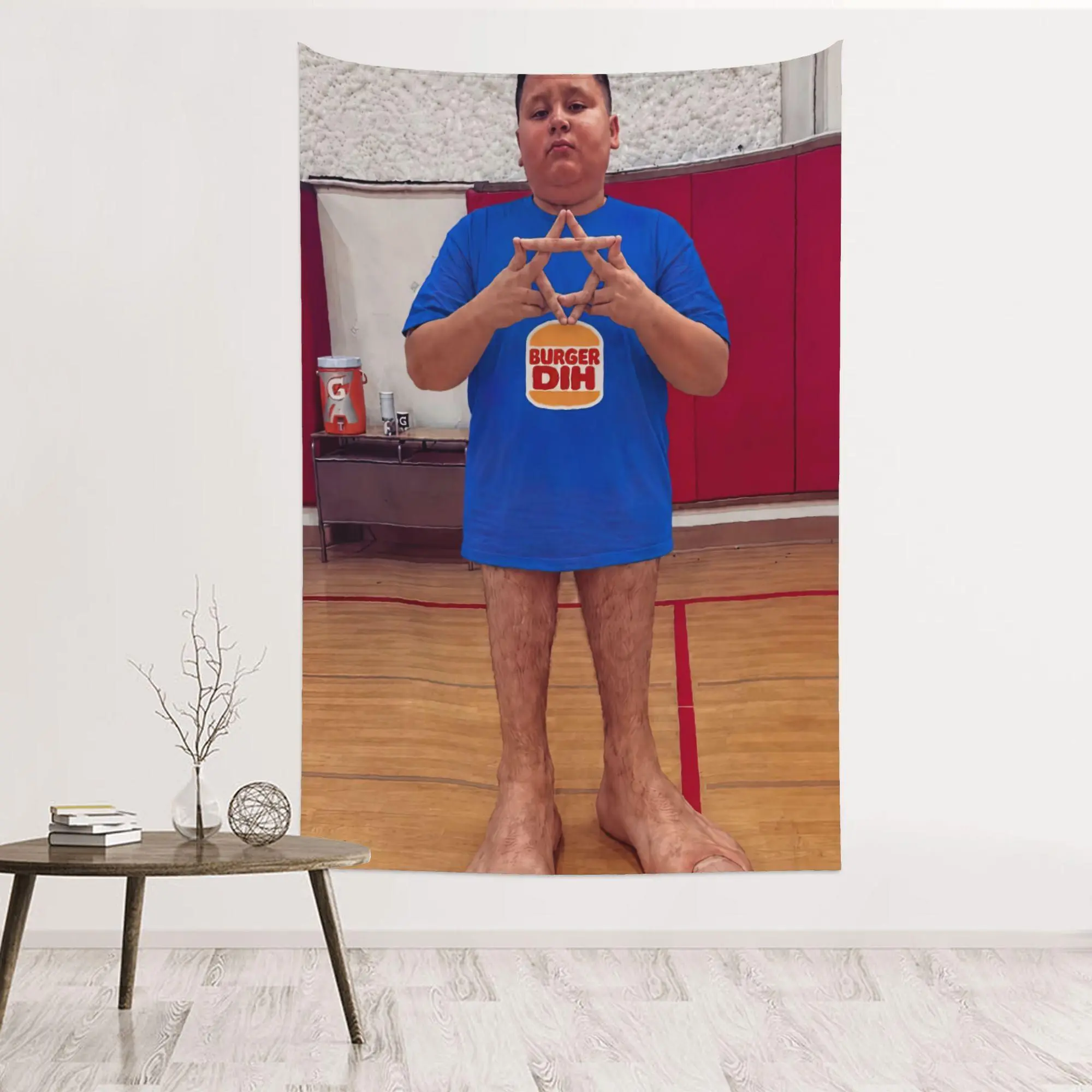 Hilarious Giant Foot Guy Meme Wall Tapestry, Crazy Funny Wall Hanging For Living Room Dorm