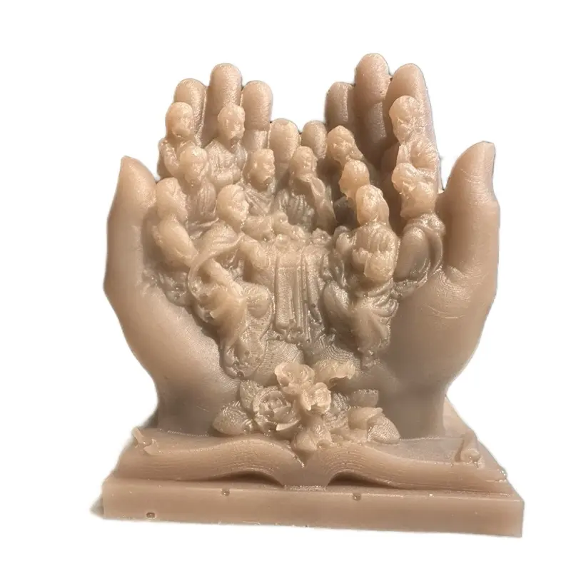 Inspirational Figurines Unique Design with Hand Motif and Detailed Sculpture Elements Artistic Hand Crafted Statue