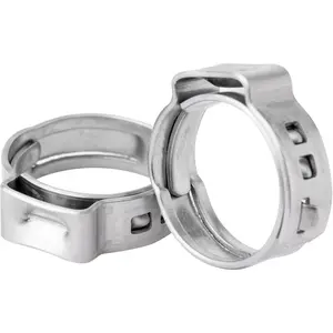 30 count 1/2 Inch Stainless Steel PEX Cinch Clamps, Crimp Rings Pinch Clamps for PEX Tubing Pipe Fitting Connections, Pack of 30