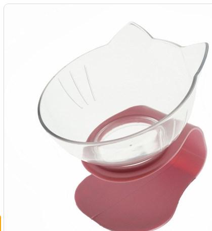 Cat Double Bowl Cat Food Bowl Protects Cervical Vertebra