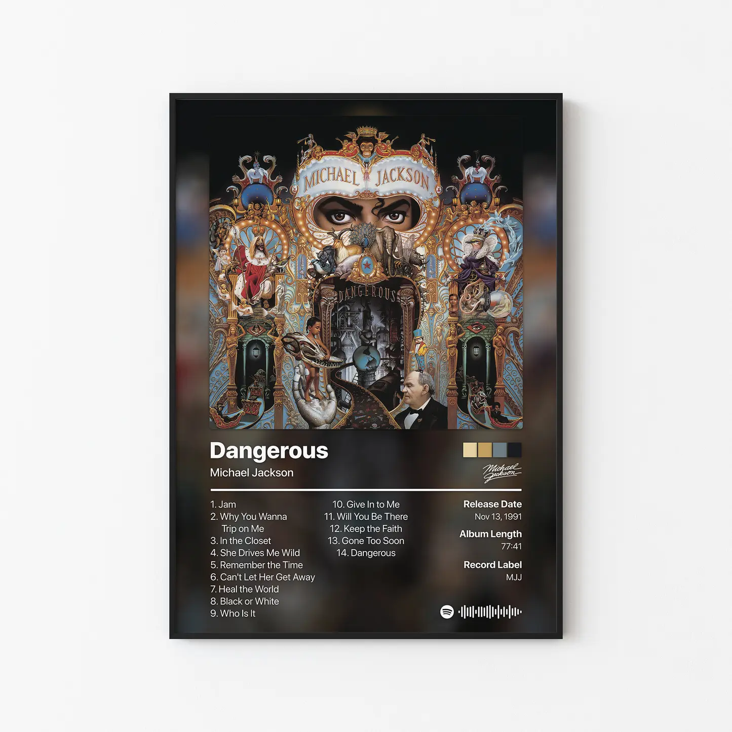 Michael Jackson Dangerous コレクターズ新品10/