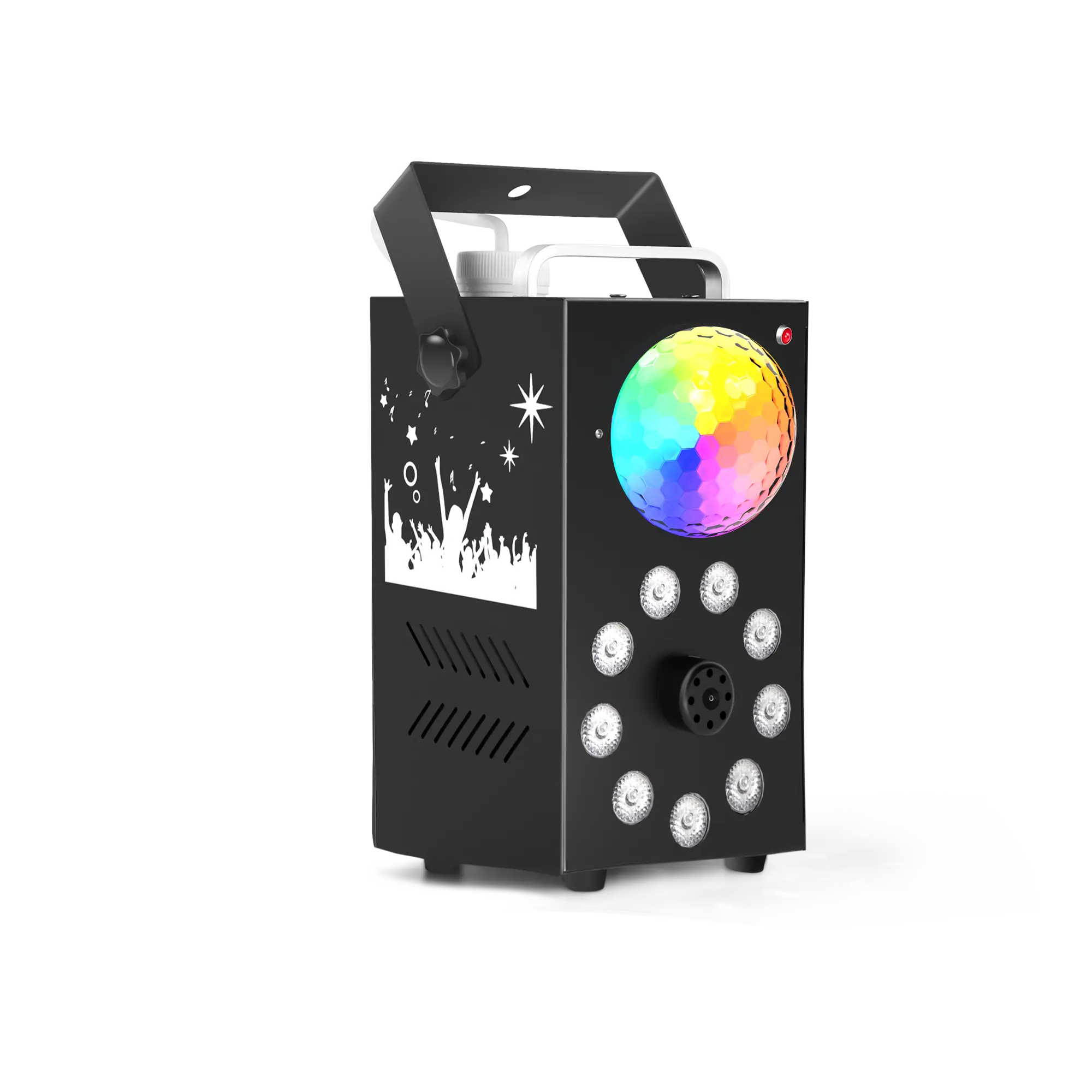 UKING 700W Wireless Remote Fog Machine with 3 in 1 RGB LED Stage Light Smoke Color Effects for DJ Disco Halloween Parties Events