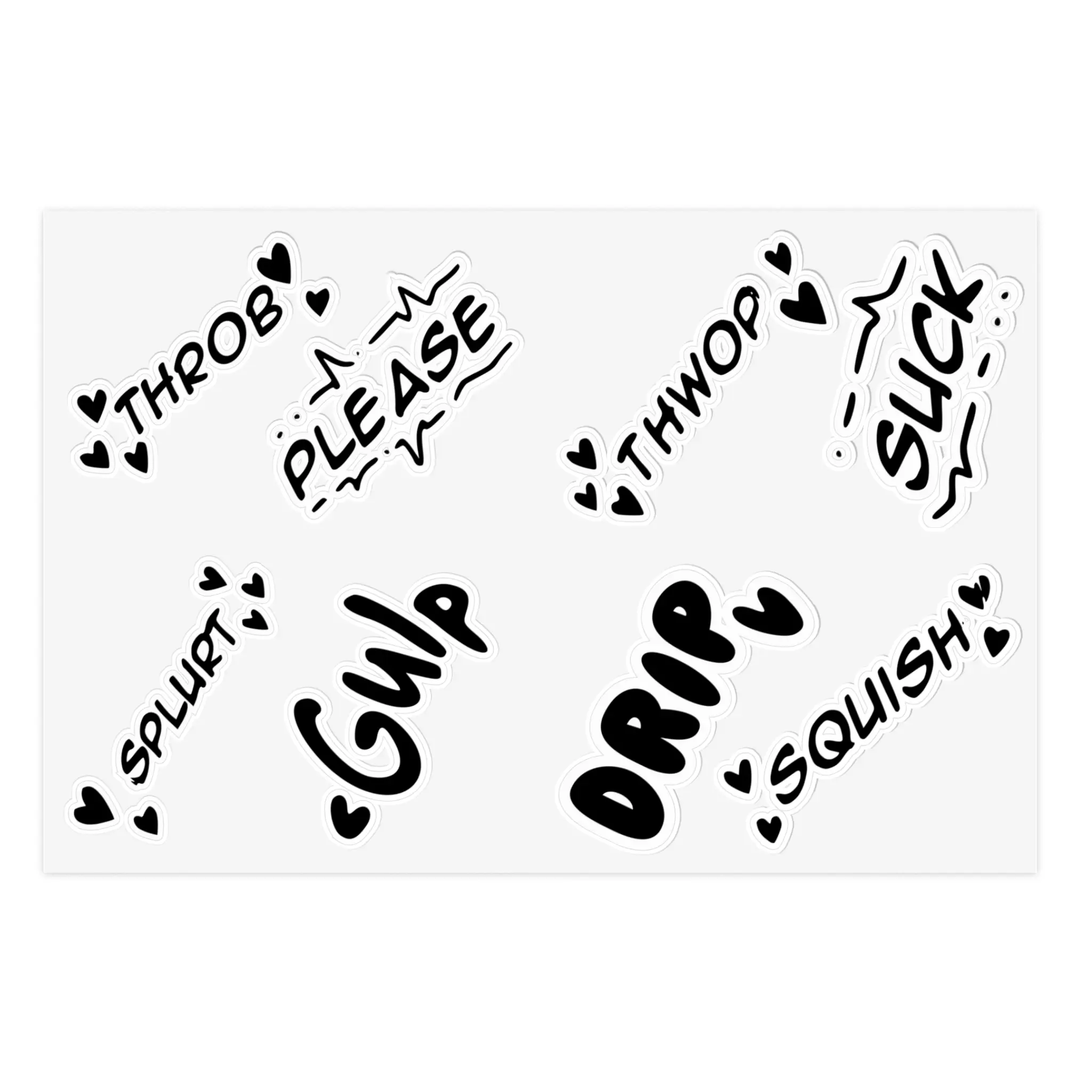 Cultured Sticker Set – Vol. 1 – LewdFX Degenerate SFX for Your Water Bottle, Laptop, Journals, Book, Scrapbooking, Smut Gifts, and More! Casual Style Japanese Ecchi Anime and Manga Lover