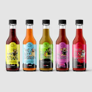 hungryboy 5 Pack Hot Sauce Bundle - Assorted Flavors from Mild to Extra Spicy